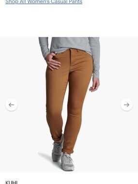 Kuhl Stretch Pants Gold Colored Size 4